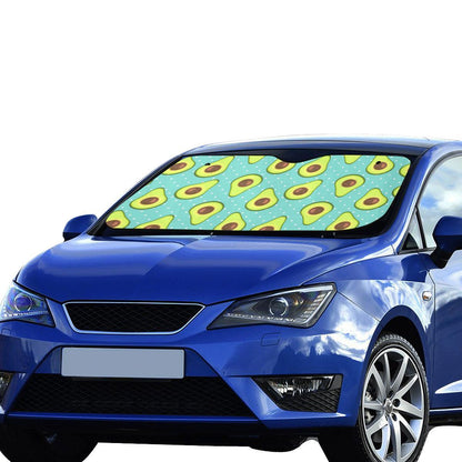 Avocado Pattern Print Design AC012 Car Sun Shade-JorJune