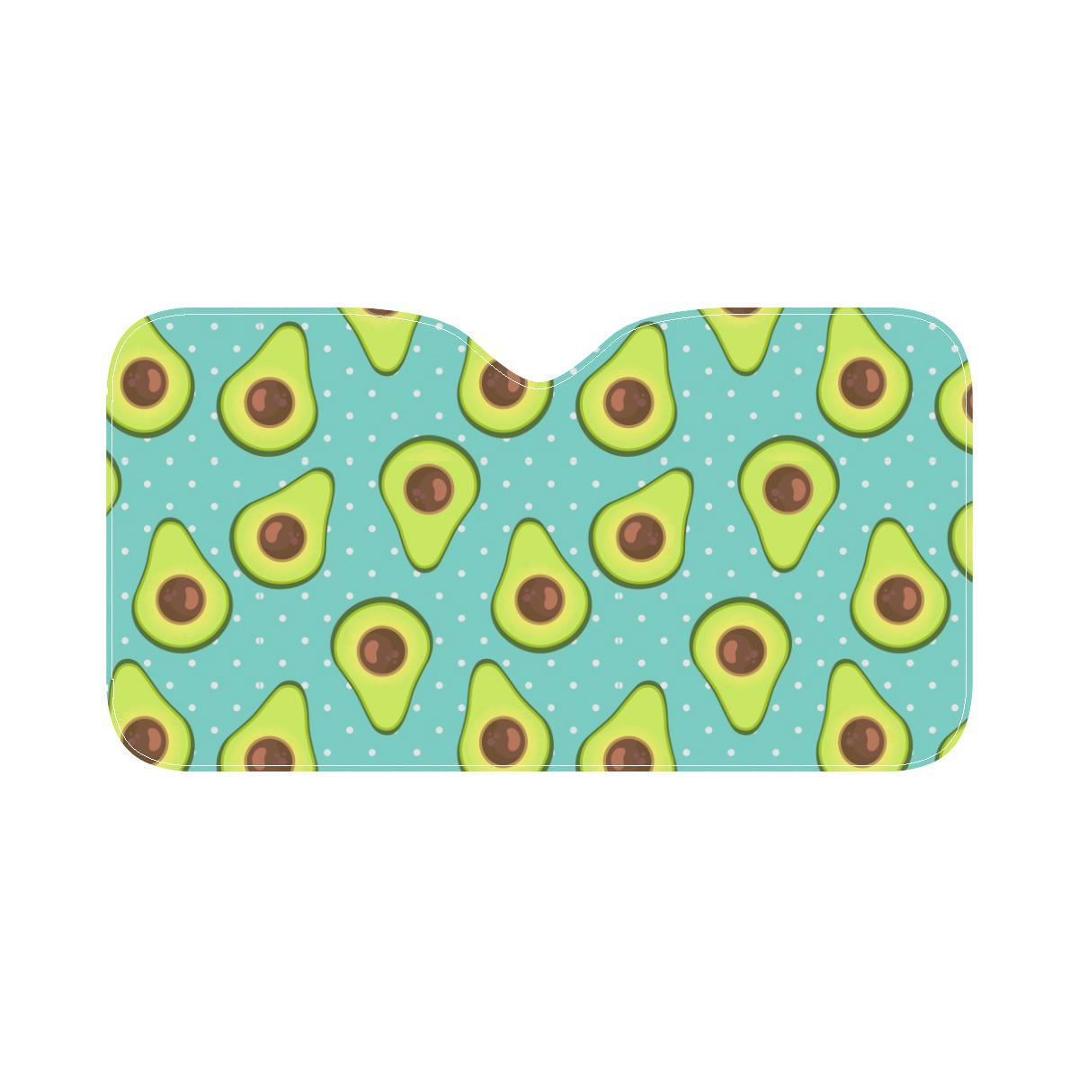 Avocado Pattern Print Design AC012 Car Sun Shade-JorJune