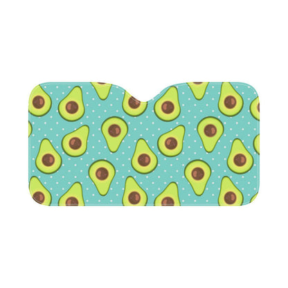 Avocado Pattern Print Design AC012 Car Sun Shade-JorJune