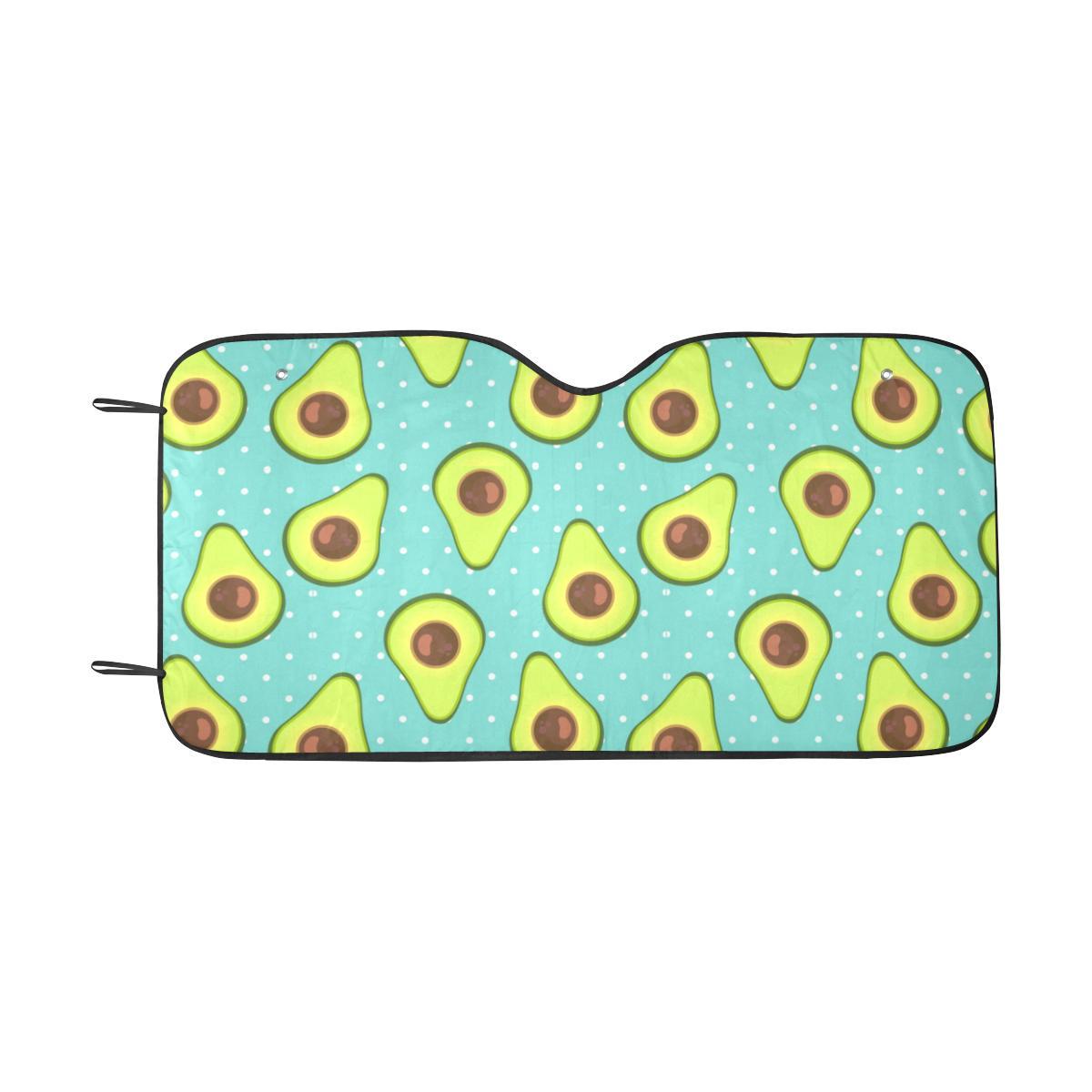 Avocado Pattern Print Design AC012 Car Sun Shade-JorJune