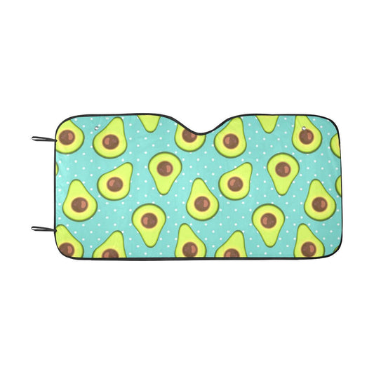 Avocado Pattern Print Design AC012 Car Sun Shade-JorJune