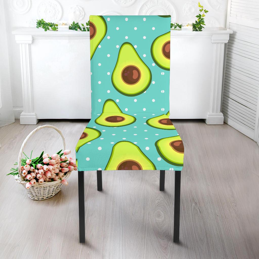 Avocado Pattern Print Design AC012 Dining Chair Slipcover-JORJUNE.COM