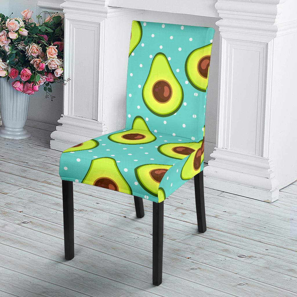 Avocado Pattern Print Design AC012 Dining Chair Slipcover-JORJUNE.COM