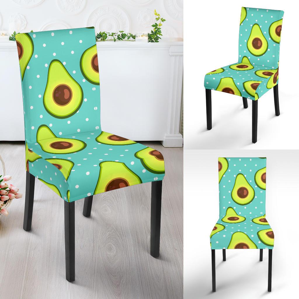 Avocado Pattern Print Design AC012 Dining Chair Slipcover-JORJUNE.COM