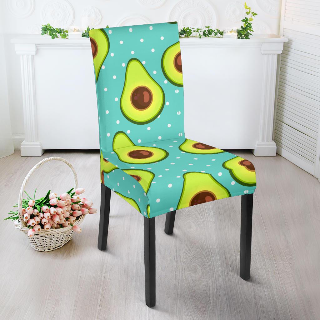 Avocado Pattern Print Design AC012 Dining Chair Slipcover-JORJUNE.COM