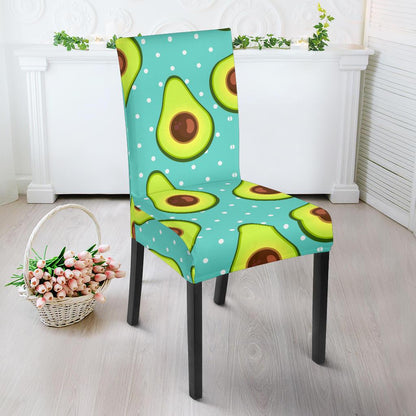 Avocado Pattern Print Design AC012 Dining Chair Slipcover-JORJUNE.COM