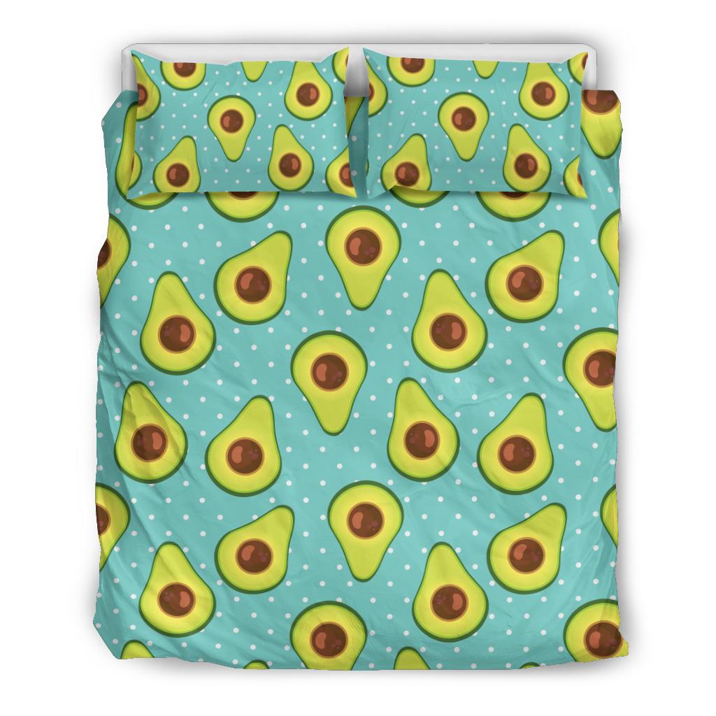 Avocado Pattern Print Design AC012 Duvet Cover Bedding Set-JORJUNE.COM