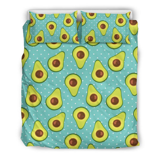 Avocado Pattern Print Design AC012 Duvet Cover Bedding Set-JORJUNE.COM