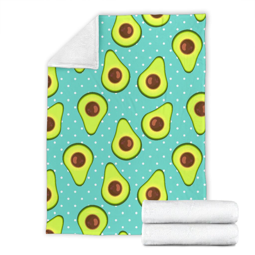 Avocado Pattern Print Design AC012 Fleece Blankete