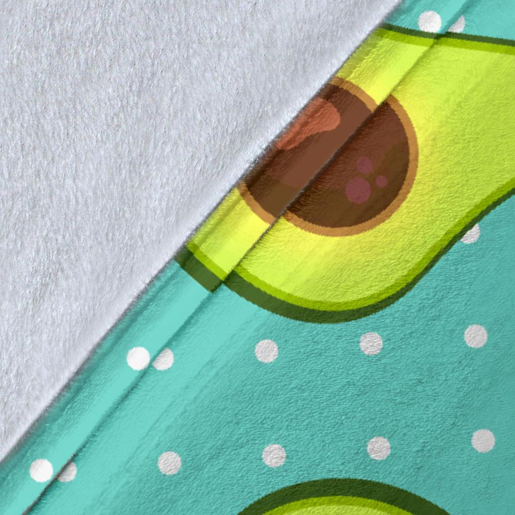 Avocado Pattern Print Design AC012 Fleece Blankete
