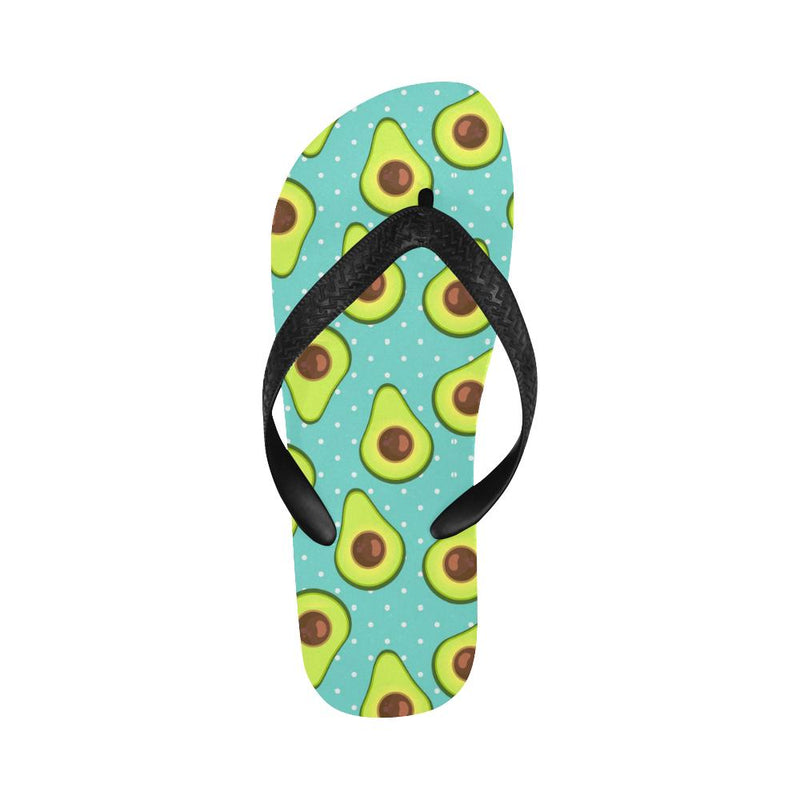 Avocado Pattern Print Design AC012 Flip Flops-JorJune