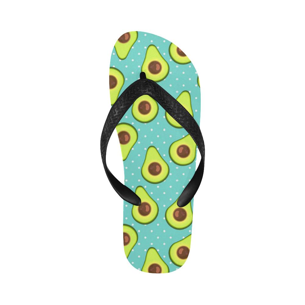 Avocado Pattern Print Design AC012 Flip Flops-JorJune