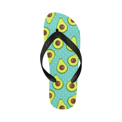 Avocado Pattern Print Design AC012 Flip Flops-JorJune