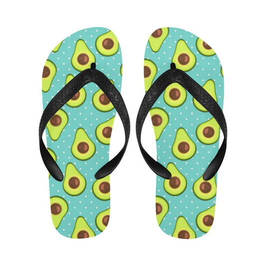Avocado Pattern Print Design AC012 Flip Flops-JorJune