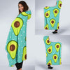 Avocado Pattern Print Design AC012 Hooded Blanket-JORJUNE.COM