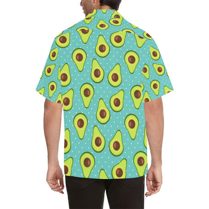Avocado Pattern Print Design AC012 Men Hawaiian Shirt-JorJune