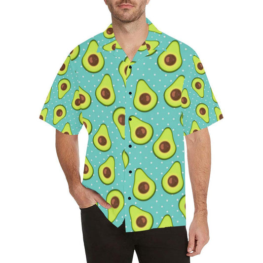 Avocado Pattern Print Design AC012 Men Hawaiian Shirt-JorJune