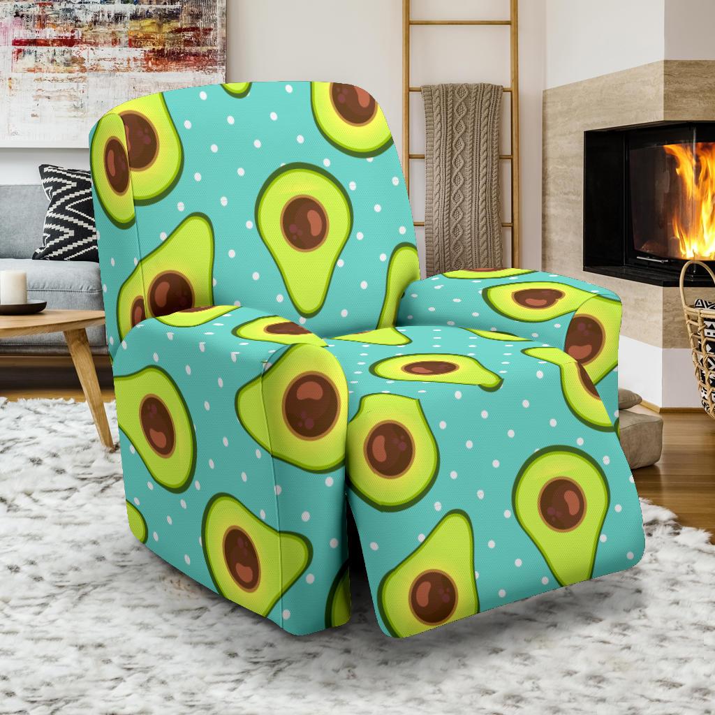 Avocado Pattern Print Design AC012 Recliner Slipcover-JORJUNE.COM