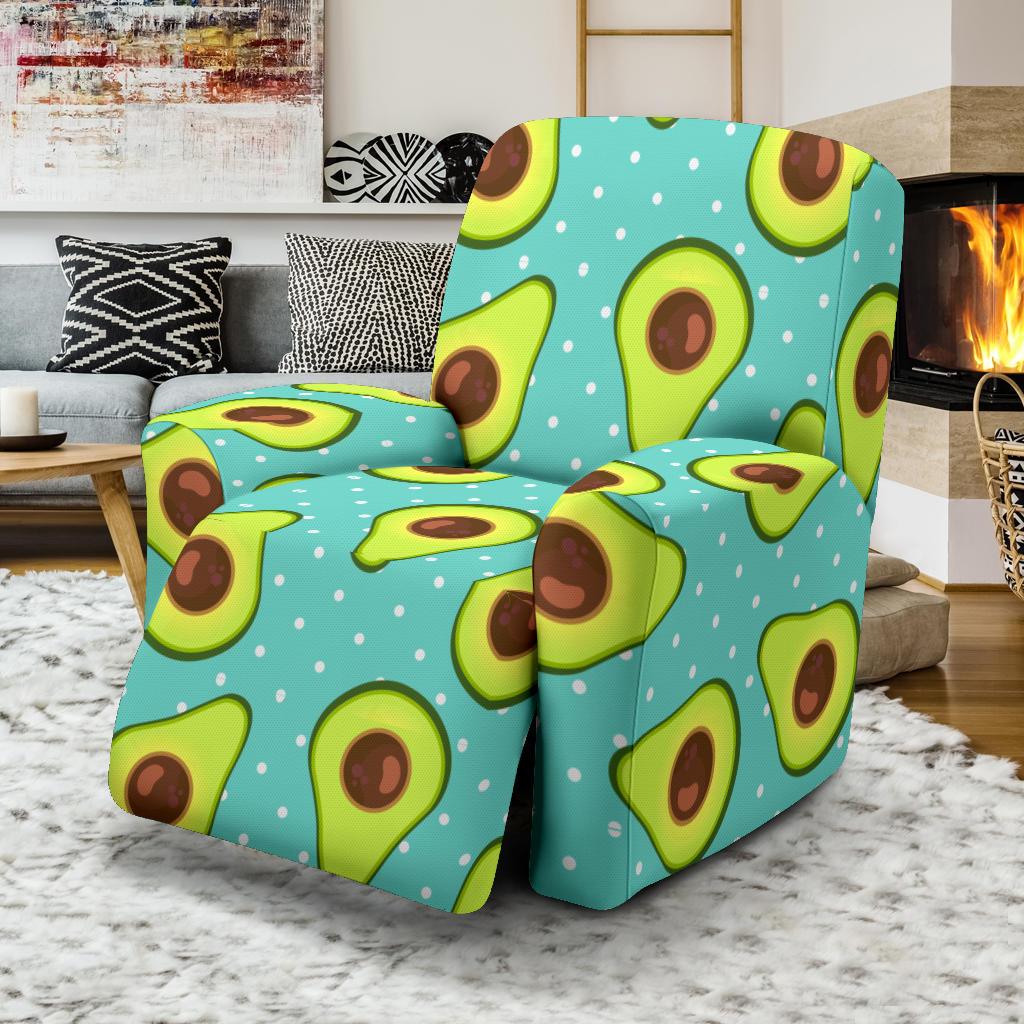 Avocado Pattern Print Design AC012 Recliner Slipcover-JORJUNE.COM