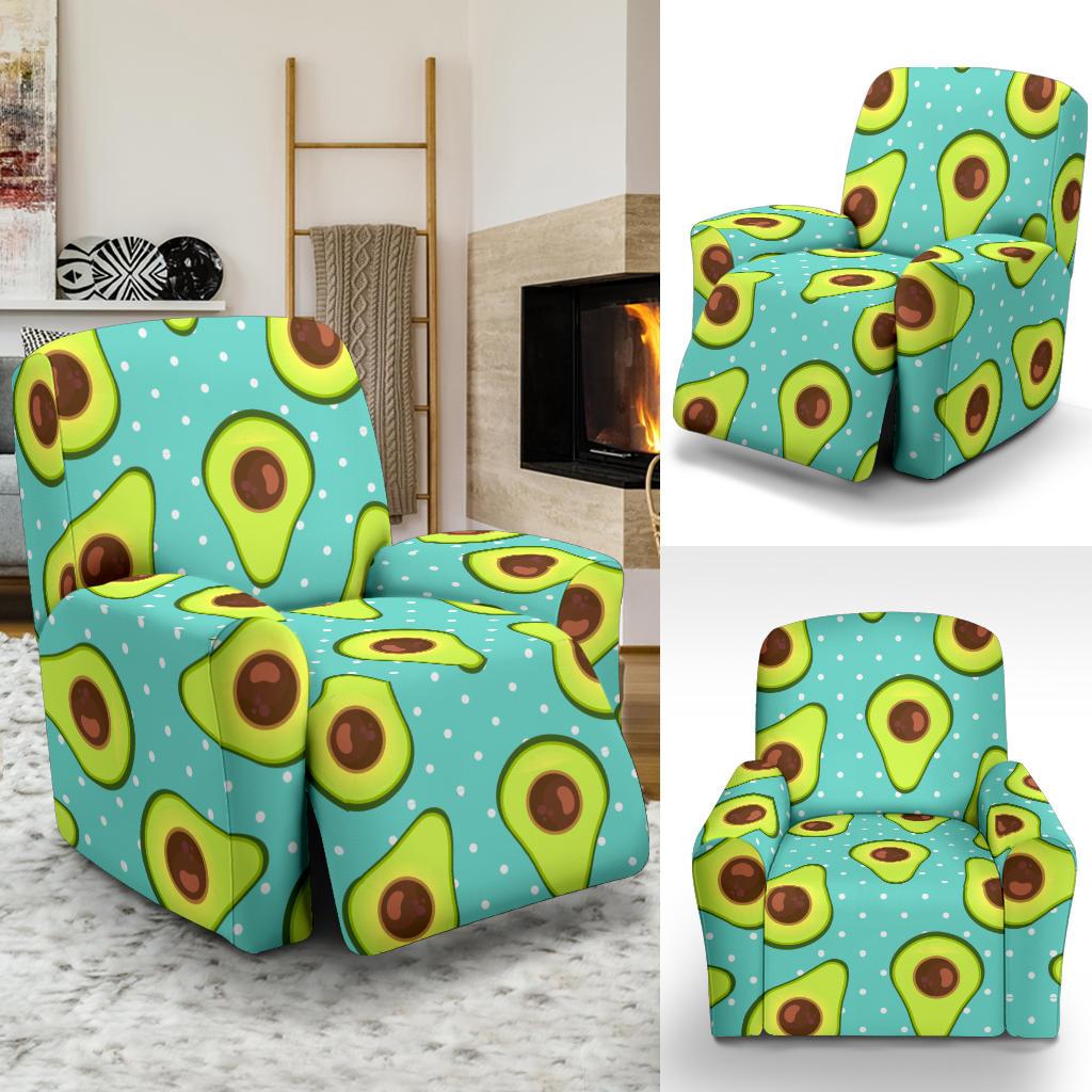 Avocado Pattern Print Design AC012 Recliner Slipcover-JORJUNE.COM