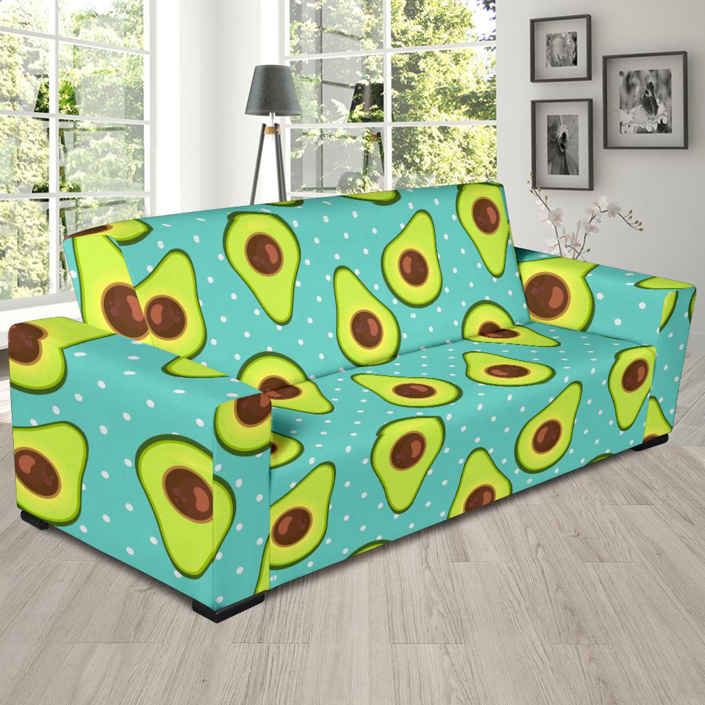 Avocado Pattern Print Design AC012 Sofa Slipcover-JORJUNE.COM
