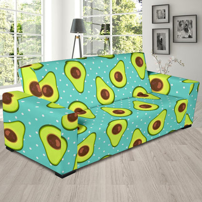 Avocado Pattern Print Design AC012 Sofa Slipcover-JORJUNE.COM