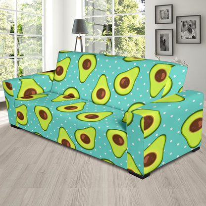 Avocado Pattern Print Design AC012 Sofa Slipcover-JORJUNE.COM