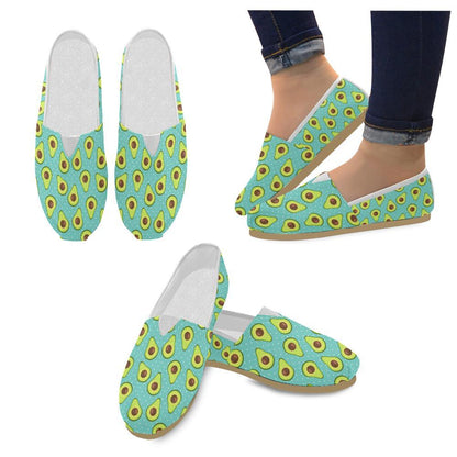 Avocado Pattern Print Design AC012 Women Casual Shoes-JorJune.com