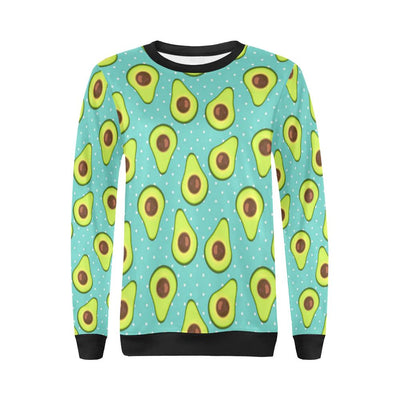 Avocado Pattern Print Design AC012 Women Long Sleeve Sweatshirt-JorJune