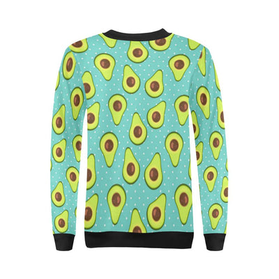 Avocado Pattern Print Design AC012 Women Long Sleeve Sweatshirt-JorJune