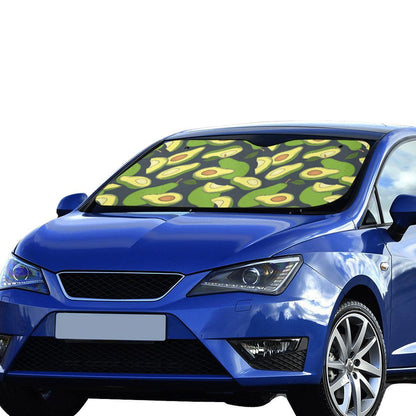 Avocado Pattern Print Design AC013 Car Sun Shade-JorJune