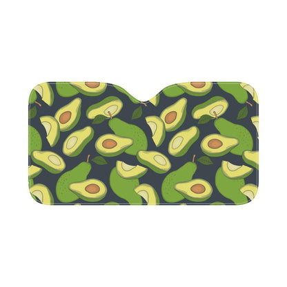 Avocado Pattern Print Design AC013 Car Sun Shade-JorJune