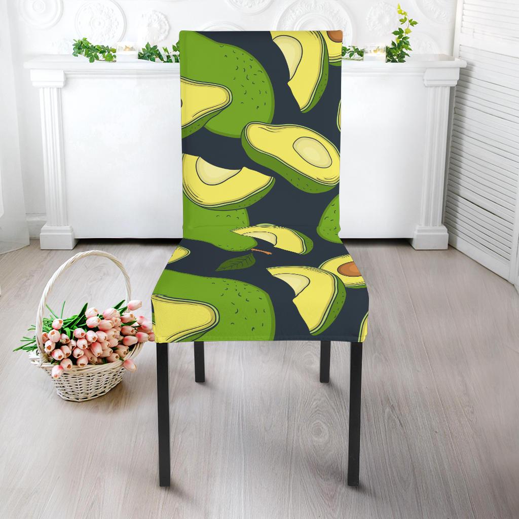 Avocado Pattern Print Design AC013 Dining Chair Slipcover-JORJUNE.COM