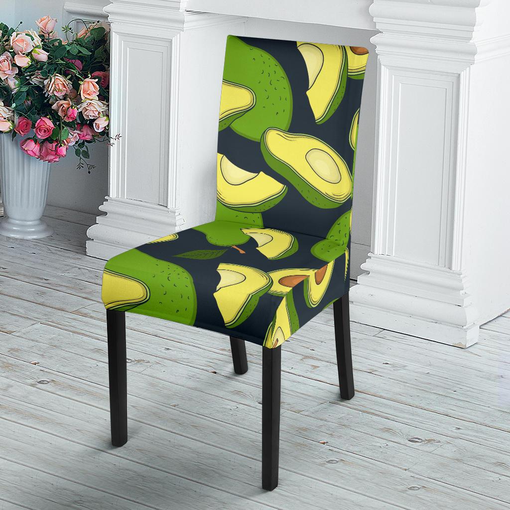 Avocado Pattern Print Design AC013 Dining Chair Slipcover-JORJUNE.COM