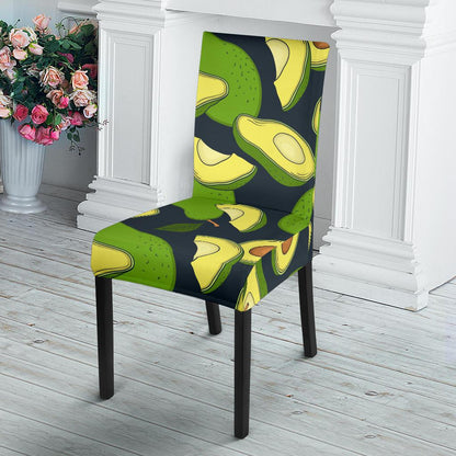 Avocado Pattern Print Design AC013 Dining Chair Slipcover-JORJUNE.COM