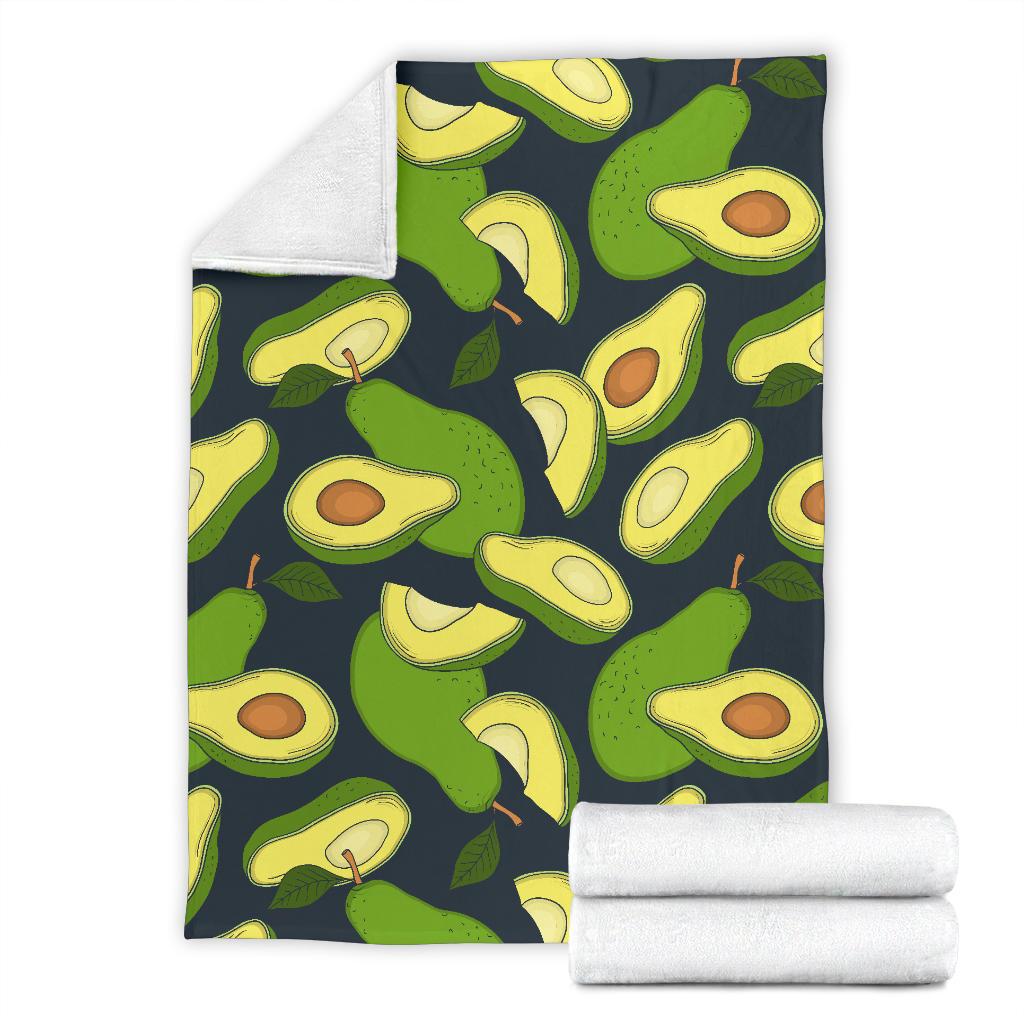 Avocado Pattern Print Design AC013 Fleece Blankete