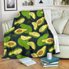 Avocado Pattern Print Design AC013 Fleece Blankete