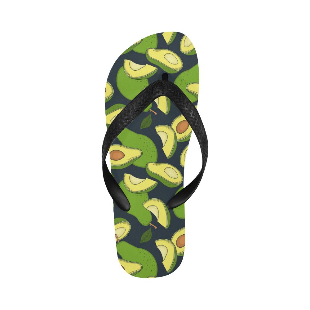 Avocado Pattern Print Design AC013 Flip Flops-JorJune