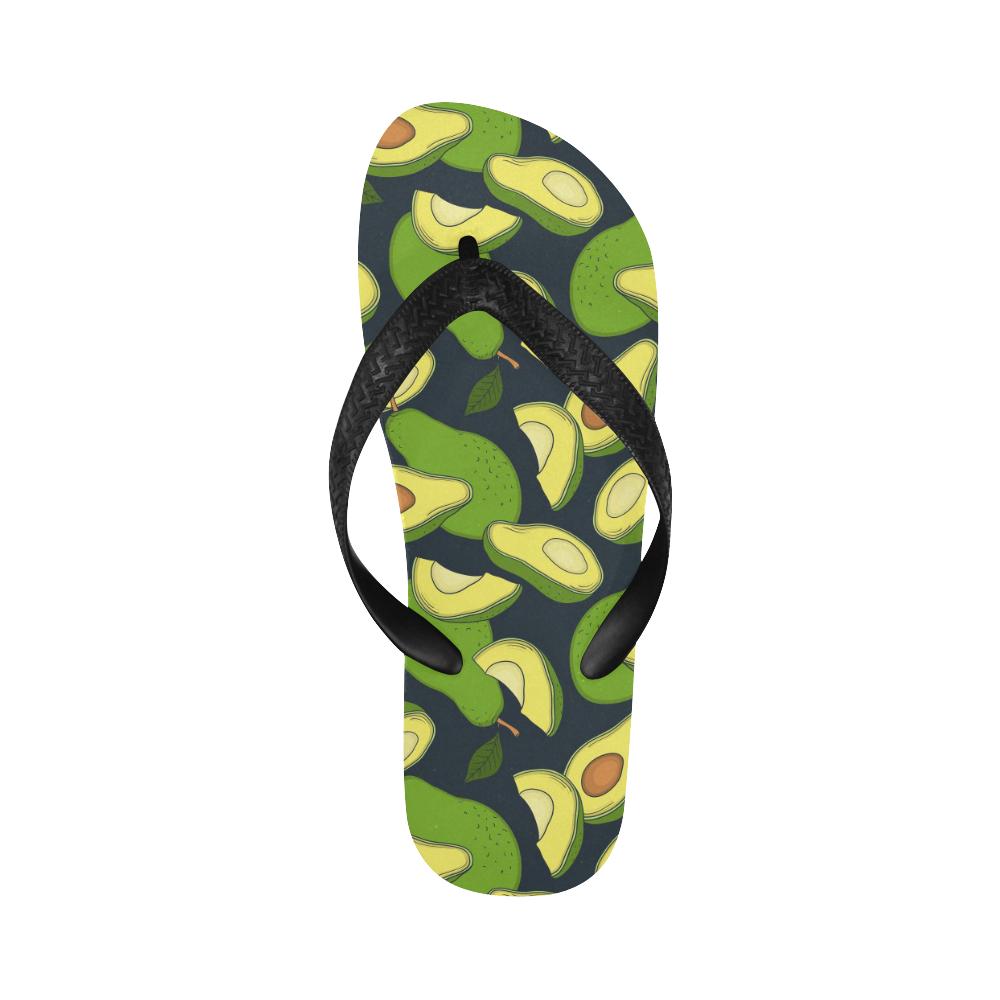 Avocado Pattern Print Design AC013 Flip Flops-JorJune