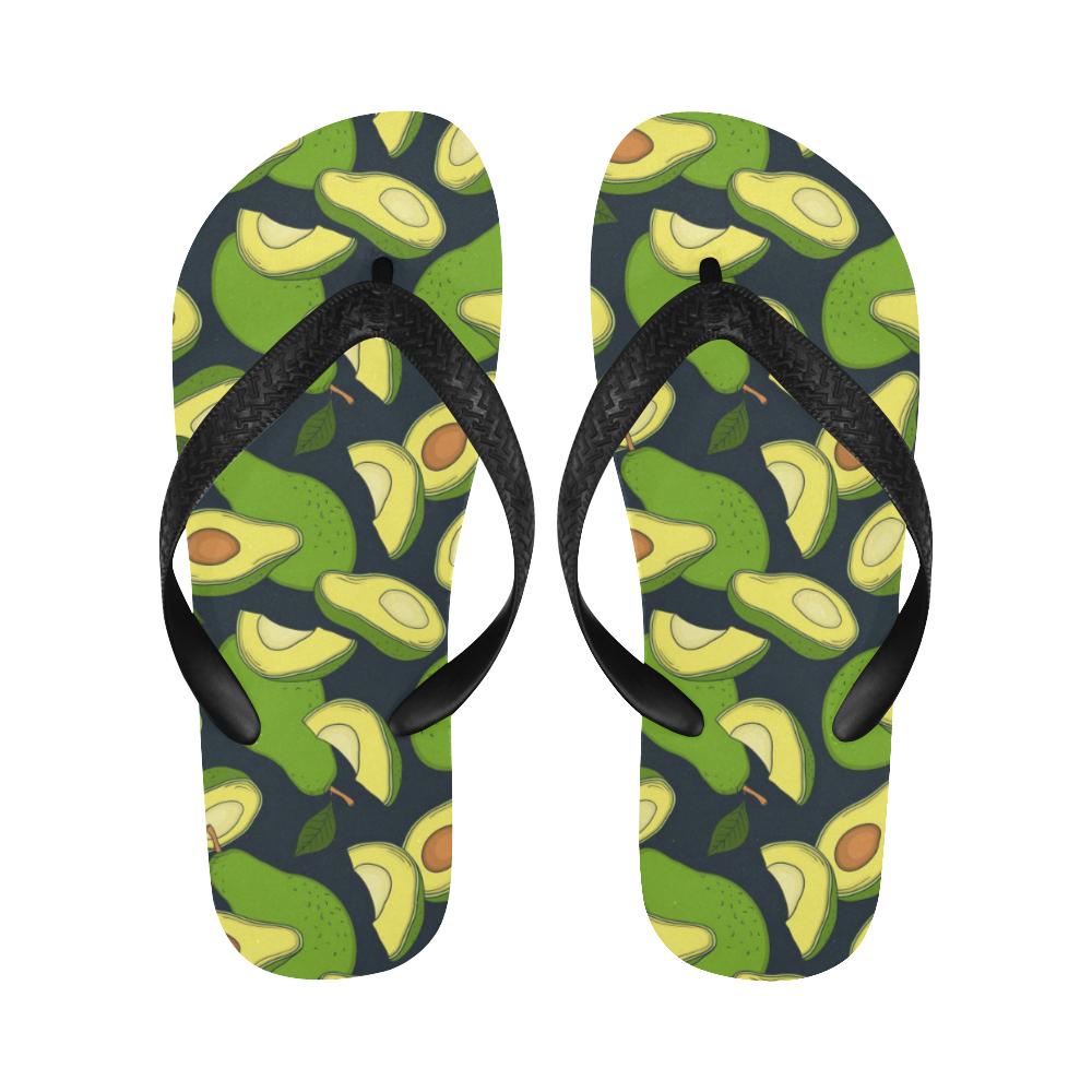 Avocado Pattern Print Design AC013 Flip Flops-JorJune