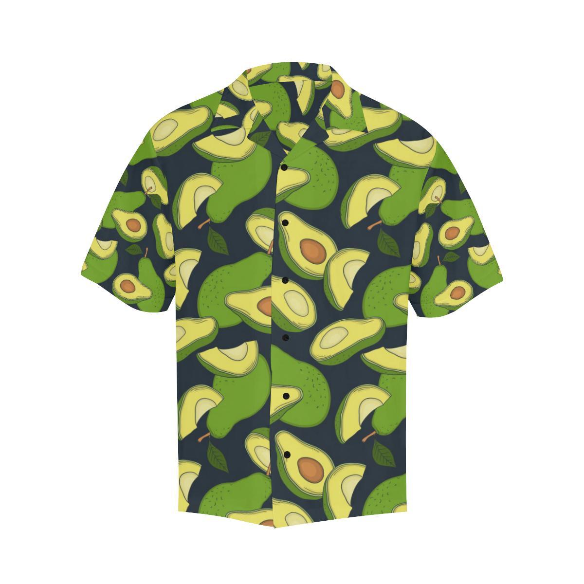 Avocado Pattern Print Design AC013 Men Hawaiian Shirt-JorJune