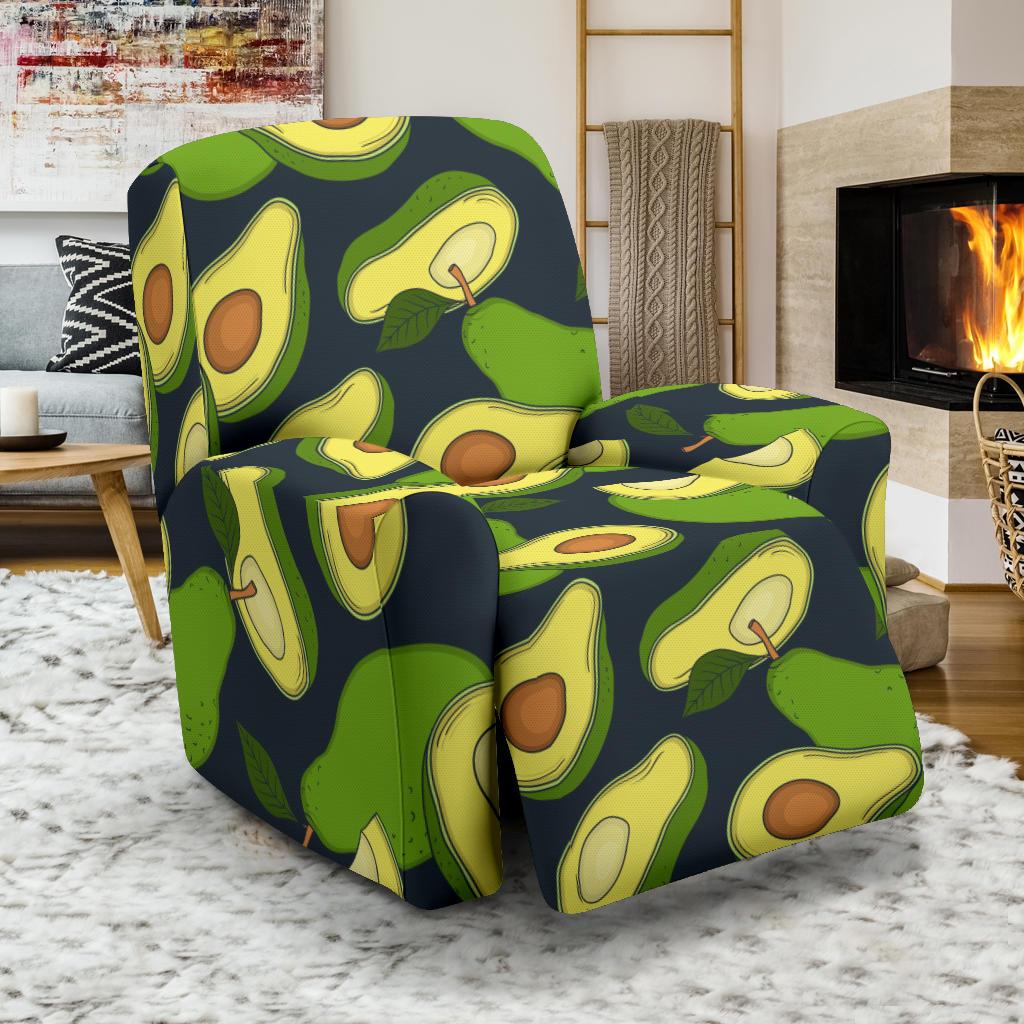Avocado Pattern Print Design AC013 Recliner Slipcover-JORJUNE.COM