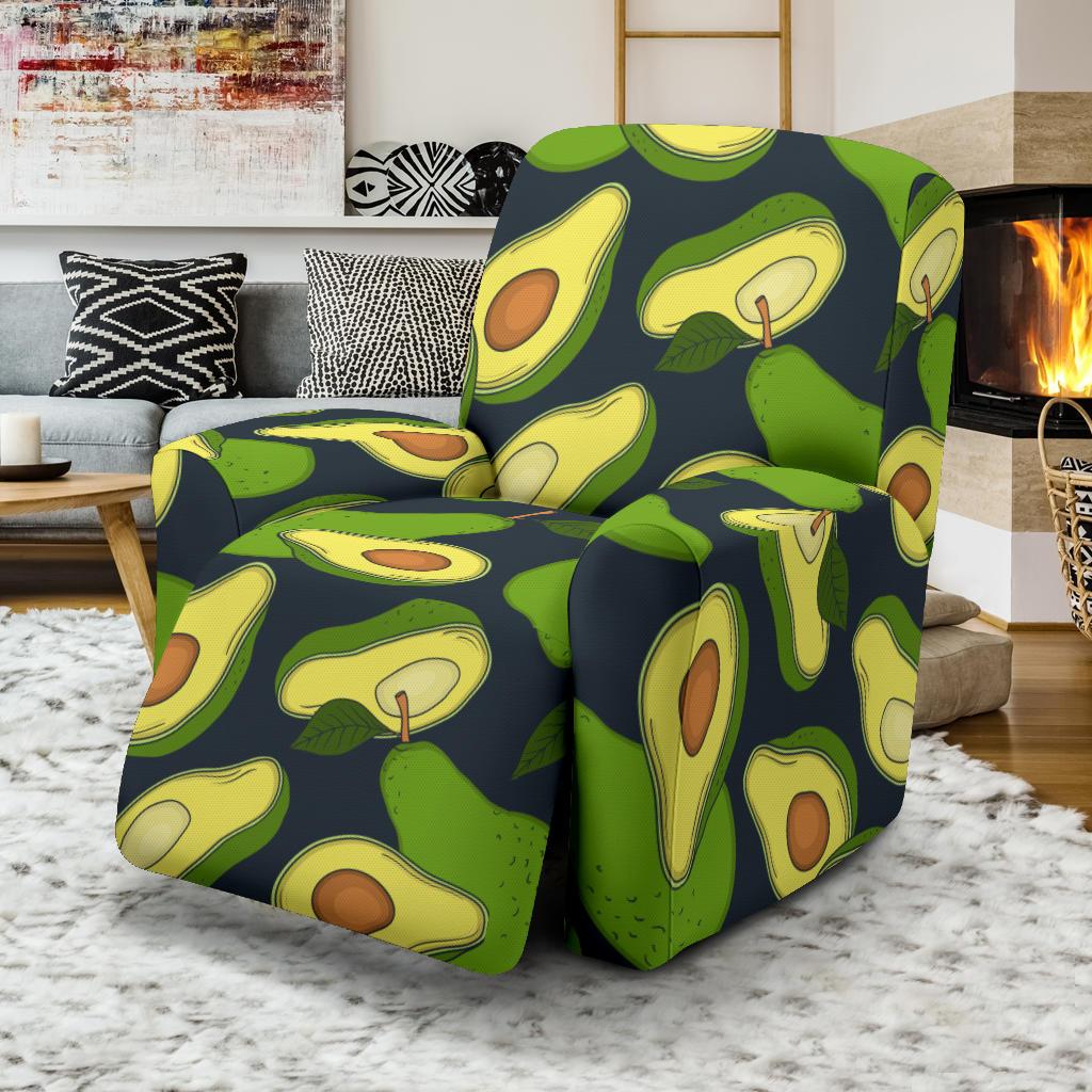 Avocado Pattern Print Design AC013 Recliner Slipcover-JORJUNE.COM