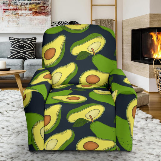 Avocado Pattern Print Design AC013 Recliner Slipcover-JORJUNE.COM