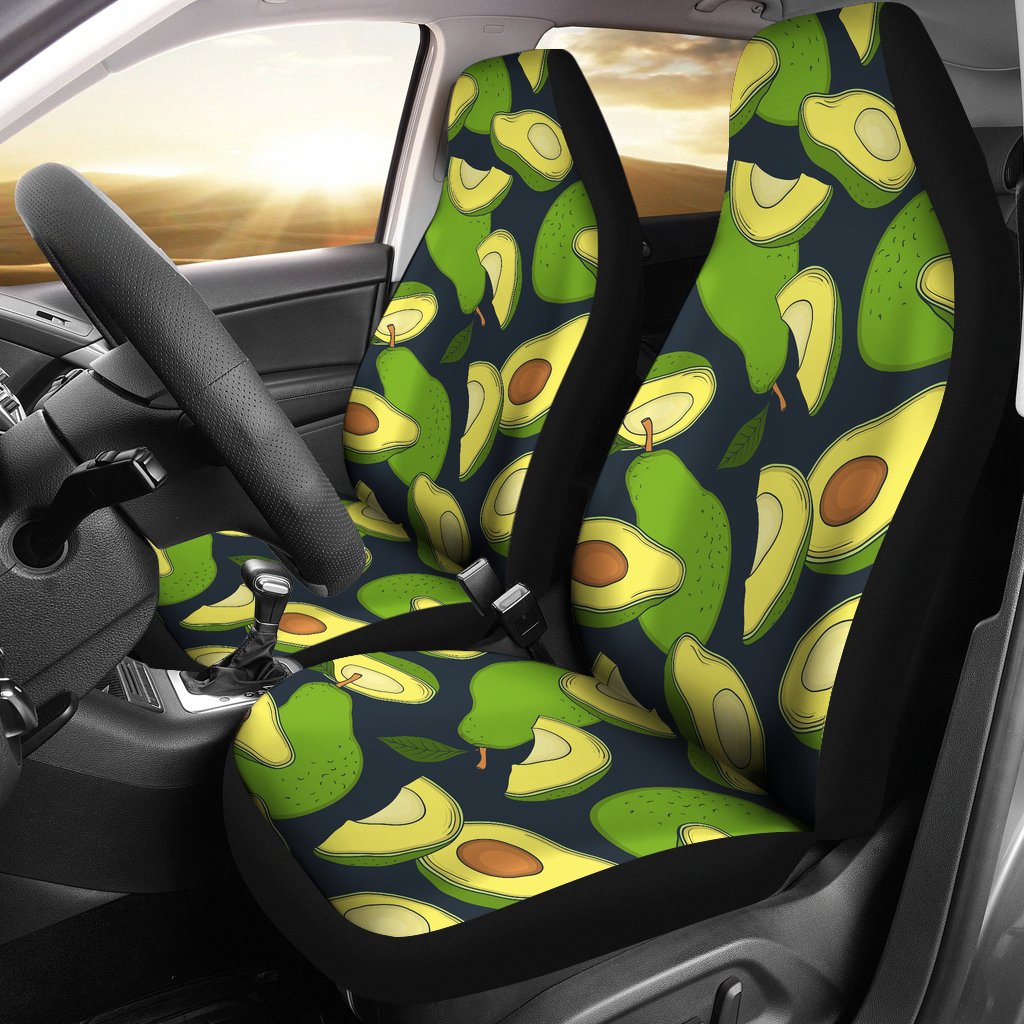 Avocado Pattern Print Design AC013 Universal Fit Car Seat Covers