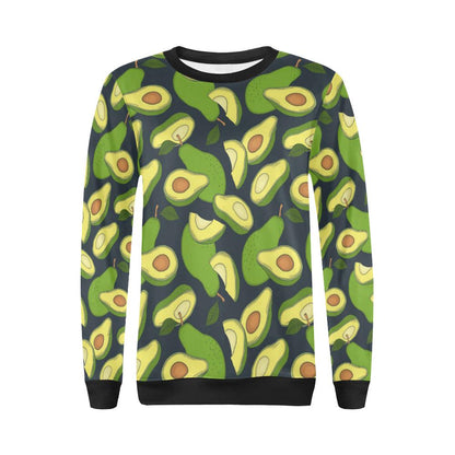 Avocado Pattern Print Design AC013 Women Long Sleeve Sweatshirt-JorJune