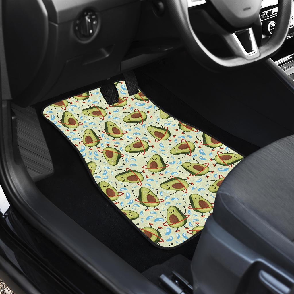 Avocado Pattern Print Design AC02 Car Floor Mats-JorJune