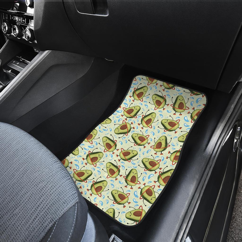 Avocado Pattern Print Design AC02 Car Floor Mats-JorJune
