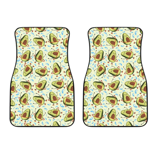 Avocado Pattern Print Design AC02 Car Floor Mats-JorJune