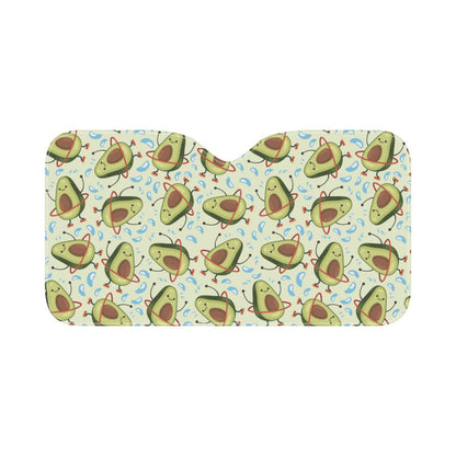 Avocado Pattern Print Design AC02 Car Sun Shade-JorJune